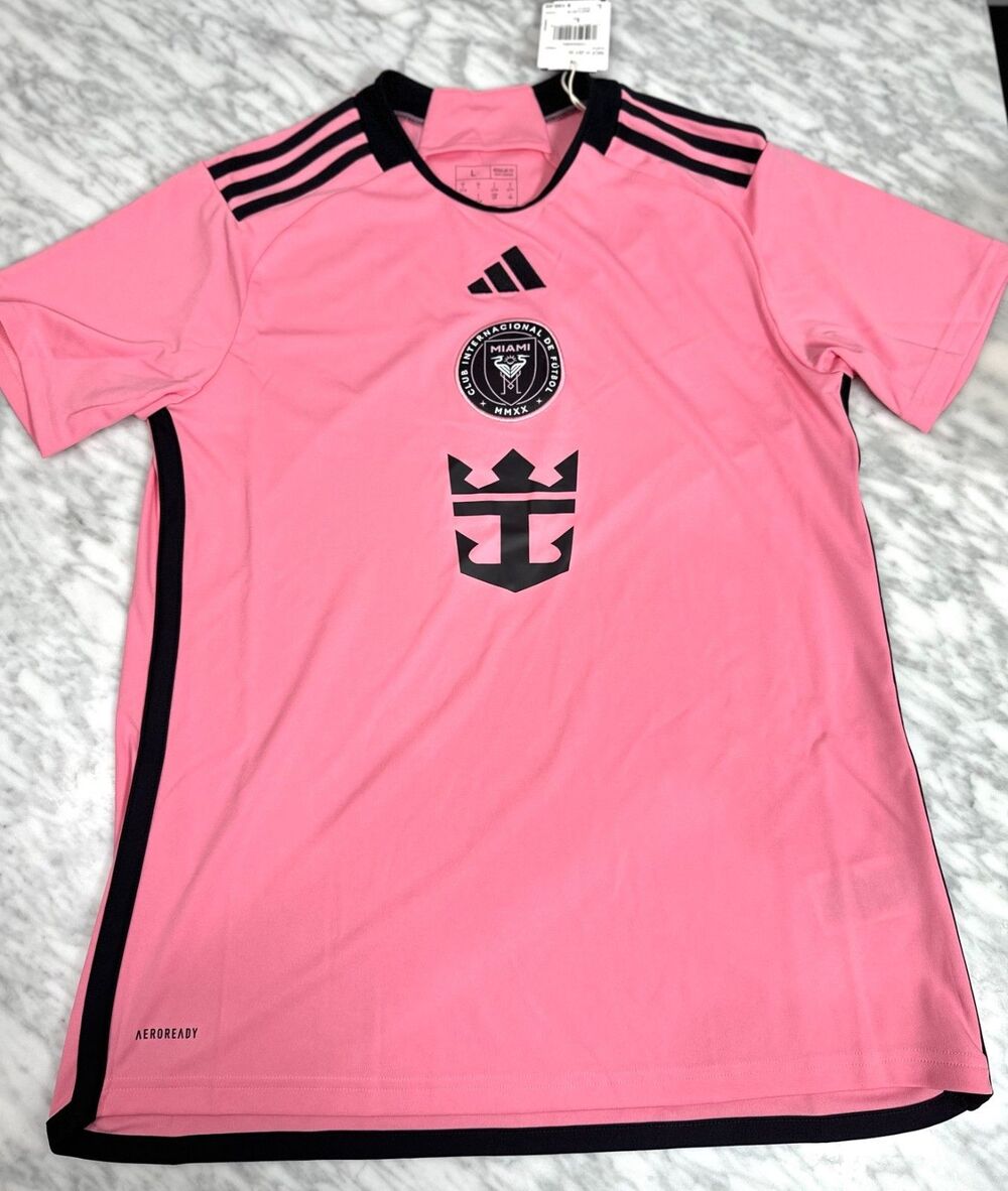 adidas MLS Inter Miami CF Team Home soccer Jersey IP6027 Women's Large NEW